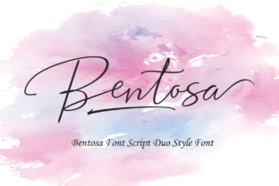 Bentosa Duo: A Refined Script Typeface for Editorial Design