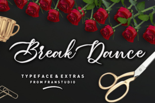 Break Dance Font: Elegant Script for Handmade Brands