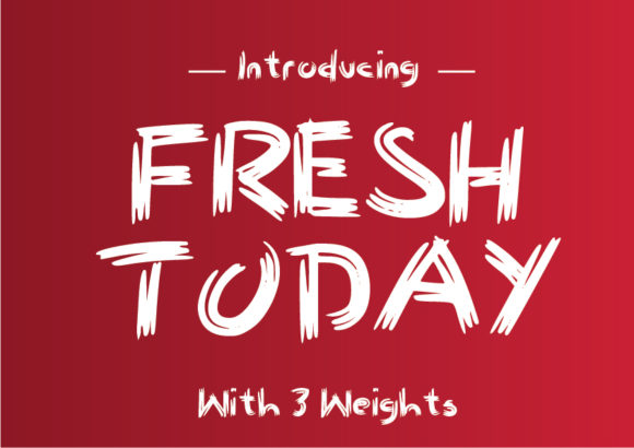 Fresh Today: A Hand-Painted Typeface for Bold Web Design