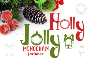 Holly Jolly Font Review: A Festive Monogram Typeface for Brands