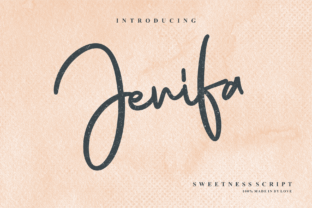 Jenifa: A Modern Script Typeface for Editorial Design