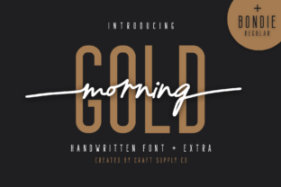 Morning Gold: A Handwritten Font for Brand Growth