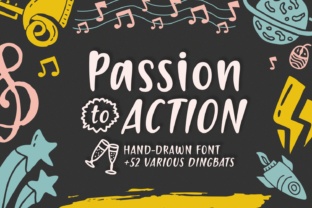 Passion to Action: A Hand-Drawn Typeface for Editorial Warmth