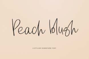 Peach Blush: A Warm Script Font for Your Brand
