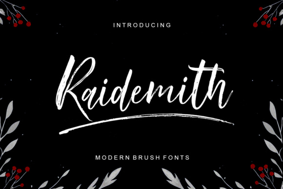Raidemith: A Textured Brush Font for Authentic Branding