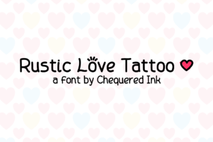 Rustic Love Tattoo: A Handwritten Font for Makers
