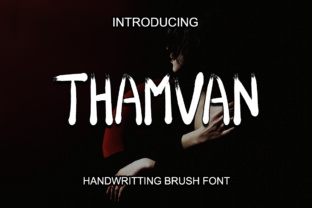 Thamvan: A Dry Brush Typeface for Bold Web Design