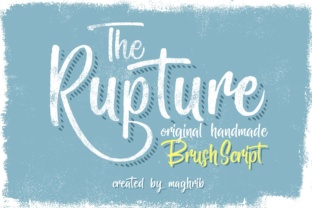 The Rupture: A Hand-Painted Script Font for Modern Editorial Design